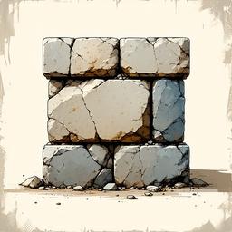 Stone masonry service icon